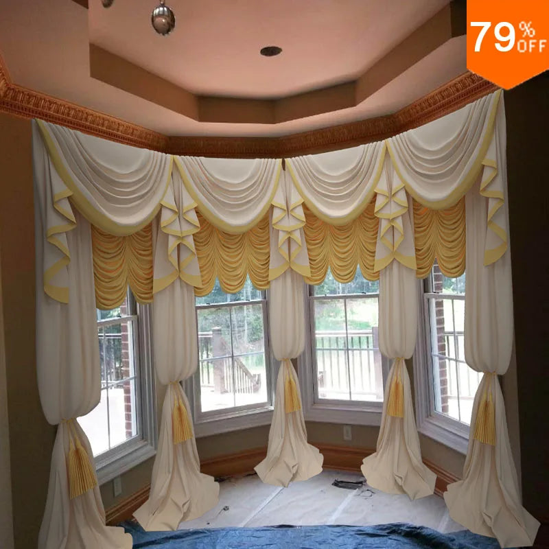 Luxury Velvet Curtain Set | Roman Blinds, Drapes & Valance