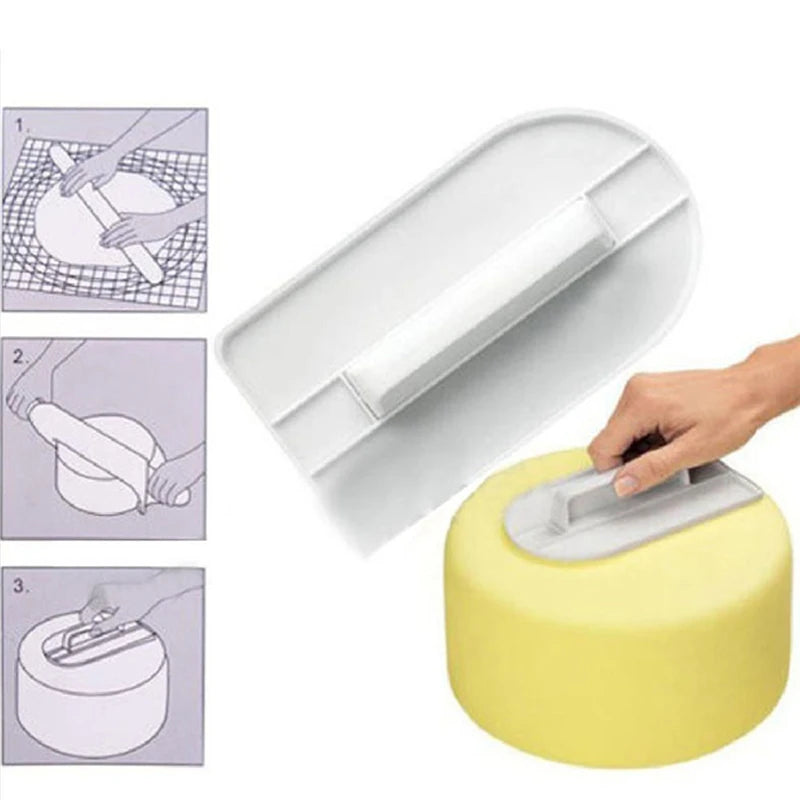 4-Piece Sugarcraft Transparent Texture Mat Set – Cake Border Decorating Molds for Fondant & Pastry