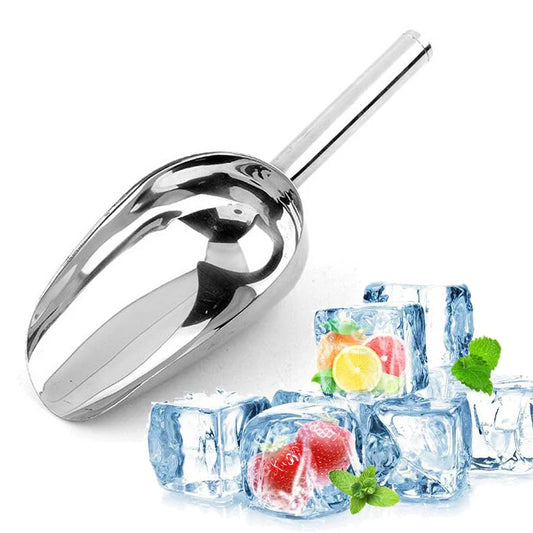 Stainless Steel Multi-Use Scoop – Bar Ice, Candy, Flour & Nut Shovel Spoon (4 Sizes) Peaceful Pleasures Health and Wellness