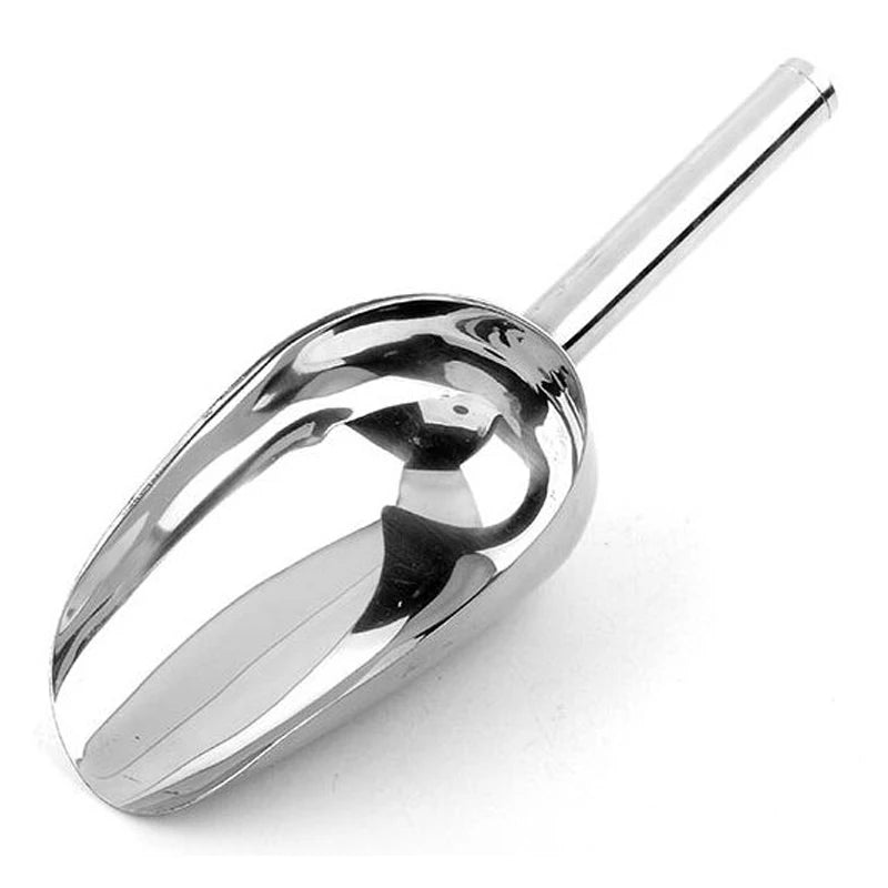 Stainless Steel Multi-Use Scoop – Bar Ice, Candy, Flour & Nut Shovel Spoon (4 Sizes)