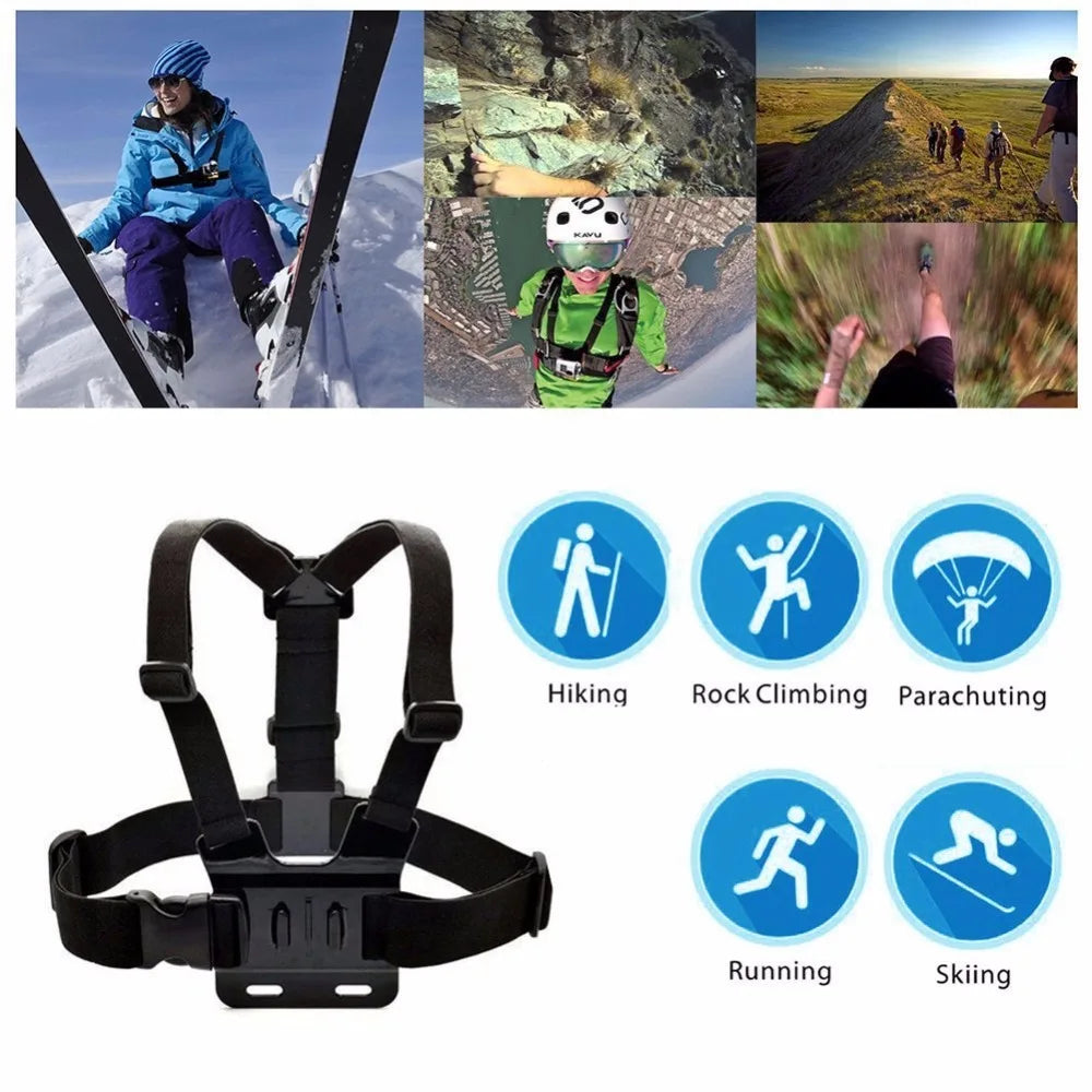 Chest Strap Mount Harness for GoPro Hero 11 10 9 8 & Action Cams