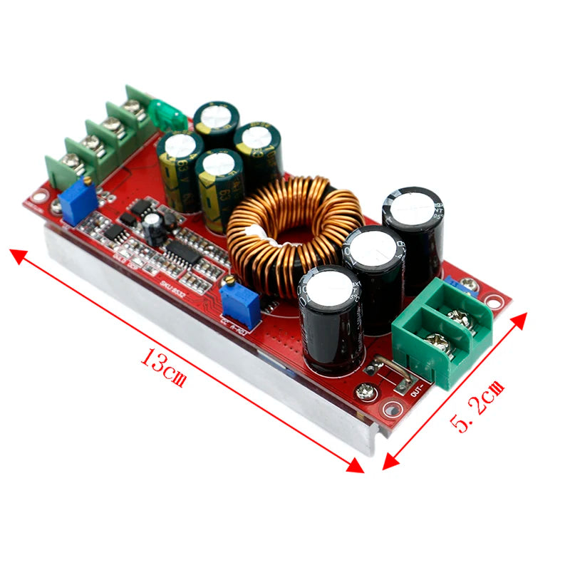 DC-DC Boost Converter Module 20A 1200W | 8-60V to 12-80V