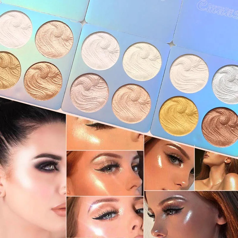 CMAADU Chameleon Shimmer Highlighter Palette | Glow Powder