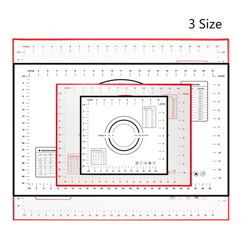 Silicone Baking Mat Set – 3 Sizes, Non-Stick & BPA Free