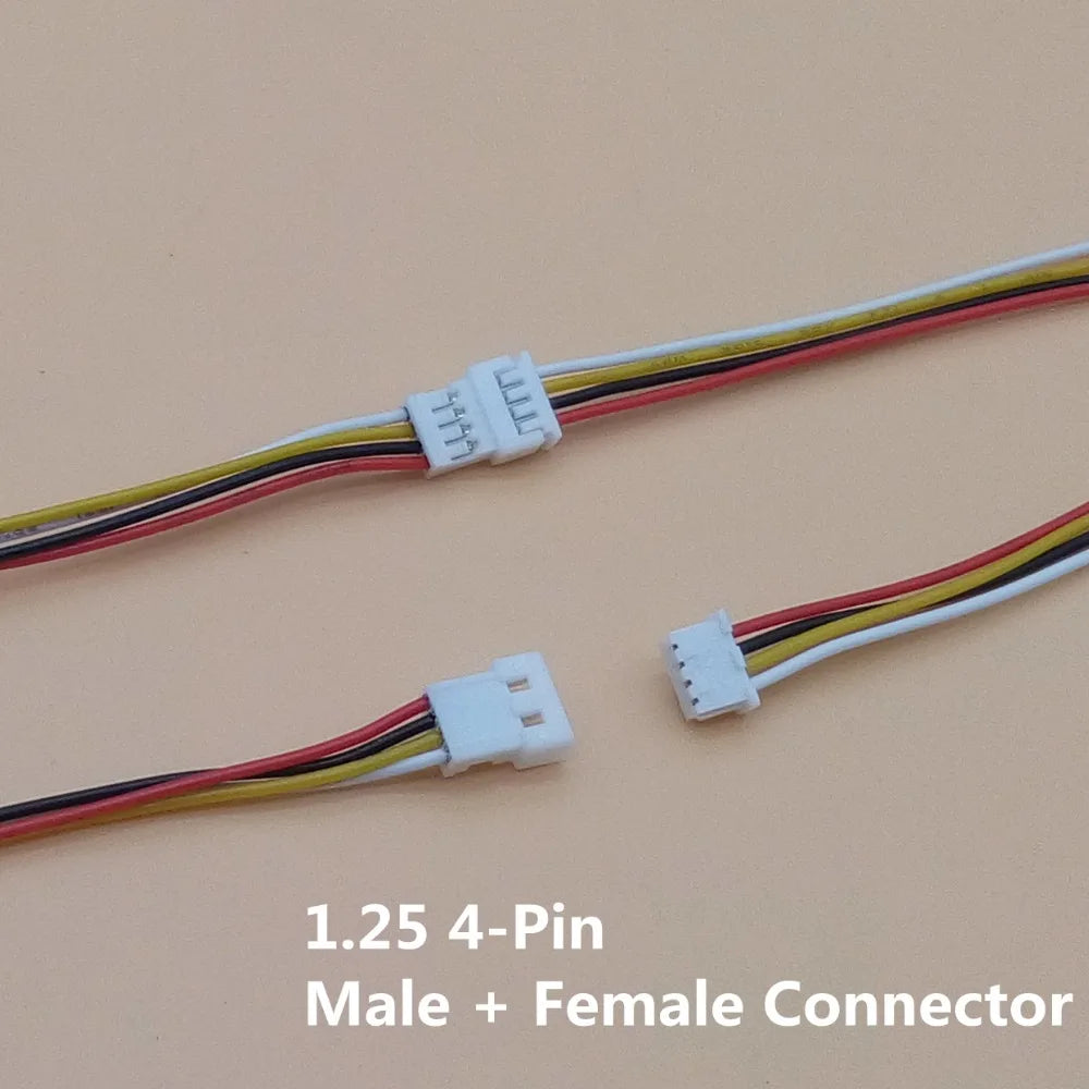 20 Sets/Lot Micro JST 1.25MM 2-Pin/3-Pin/4-Pin Male & Female Connector Plug with Wires Cables LED Strip Connectors Peaceful Pleasures Health and Wellness