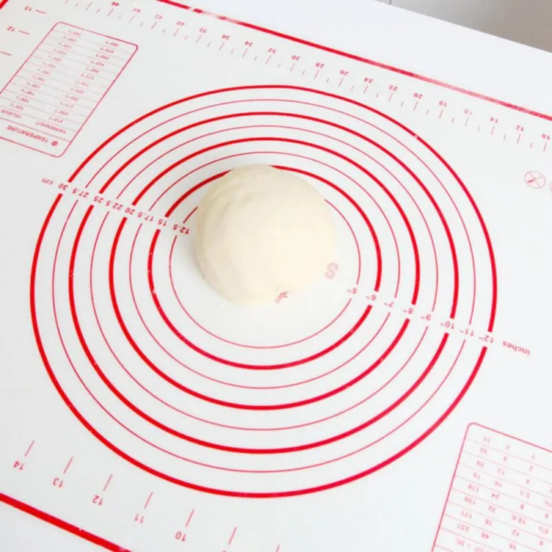 Thicken Paltinum Silicone Mat Knead Flour Pad Slim Non-stick Cooking Baking Mats Oven Cake Placemat 30X40cm Peaceful Pleasures Health and Wellness