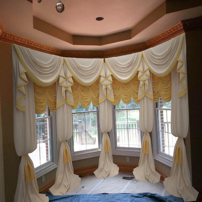 Luxury Velvet Curtain Set | Roman Blinds, Drapes & Valance