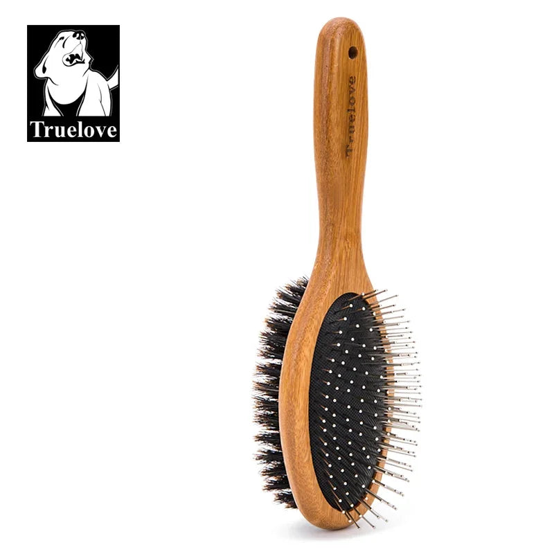 Truelove Double-Sided Pet Grooming Brush – TLK23131 Peaceful Pleasures Health and Wellness Original bamboo S Russian Federation