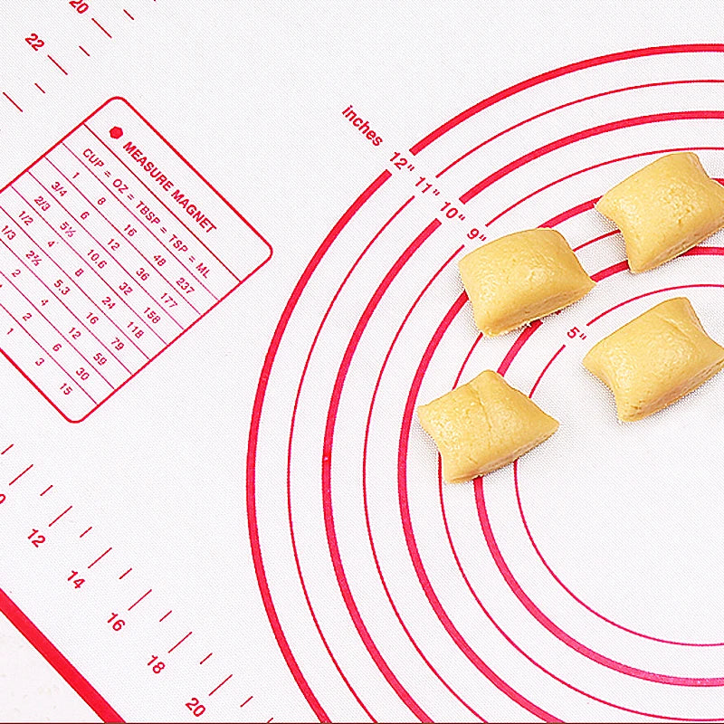 Thicken Paltinum Silicone Mat Knead Flour Pad Slim Non-stick Cooking Baking Mats Oven Cake Placemat 30X40cm Peaceful Pleasures Health and Wellness