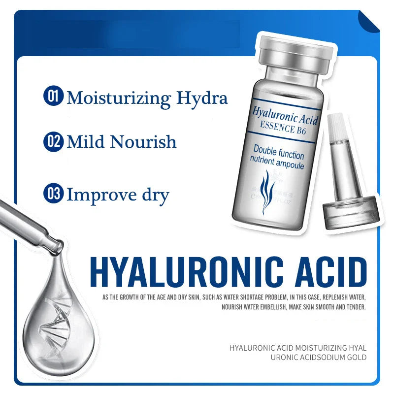 BIOAQUA Hyaluronic Acid Serum Ampoules – 10-Pack Moisturizing Set