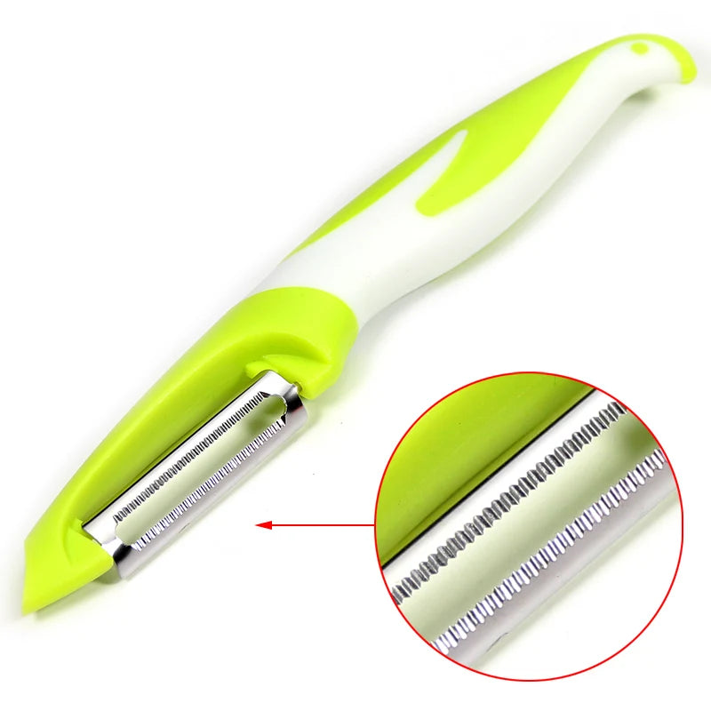 Vegetable, Potato Peeler Vegetable Cutter Fruit Melon Planer Grater Kitchen Gadgets Peaceful Pleasures Health and Wellness Serrated Peeler B