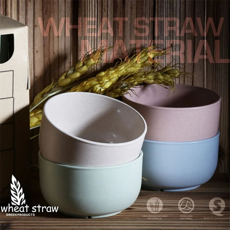 4.5Inch Tableware Soup Rice Salad Cereal Noodles Eco-friendly Bowl Dish Bowl Soup Rice Bowl for Kitchen Children Food Container Peaceful Pleasures Health and Wellness