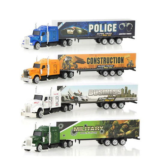 Sliding Alloy Truck Model Diecast Car Toy Container Oil Tank Peaceful Pleasures Health and Wellness