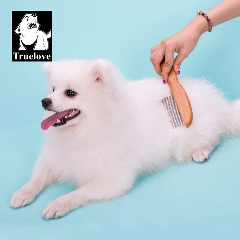 Truelove 31 Steel Needles Pet Comb Ergonomic Handle Mmassage Fur Open the Knot Cat and Dog Groomer Competition Vacation TLK22131 Peaceful Pleasures Health and Wellness