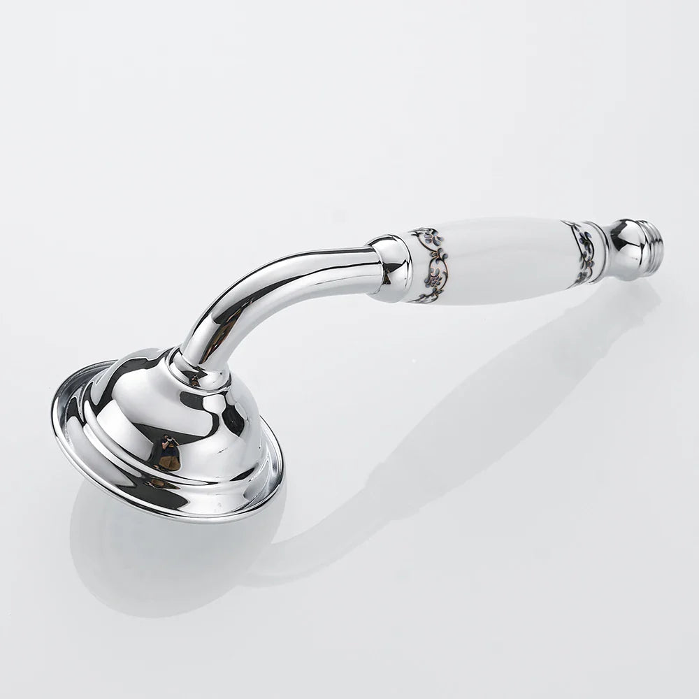 OWOFAN Antique Brass Handheld Rainfall Shower Head | Gold