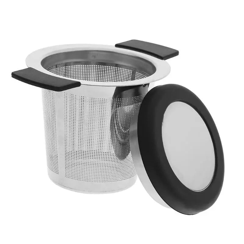 Stainless Steel Tea Infuser Basket – Fine Mesh Strainer with Lid & Handles