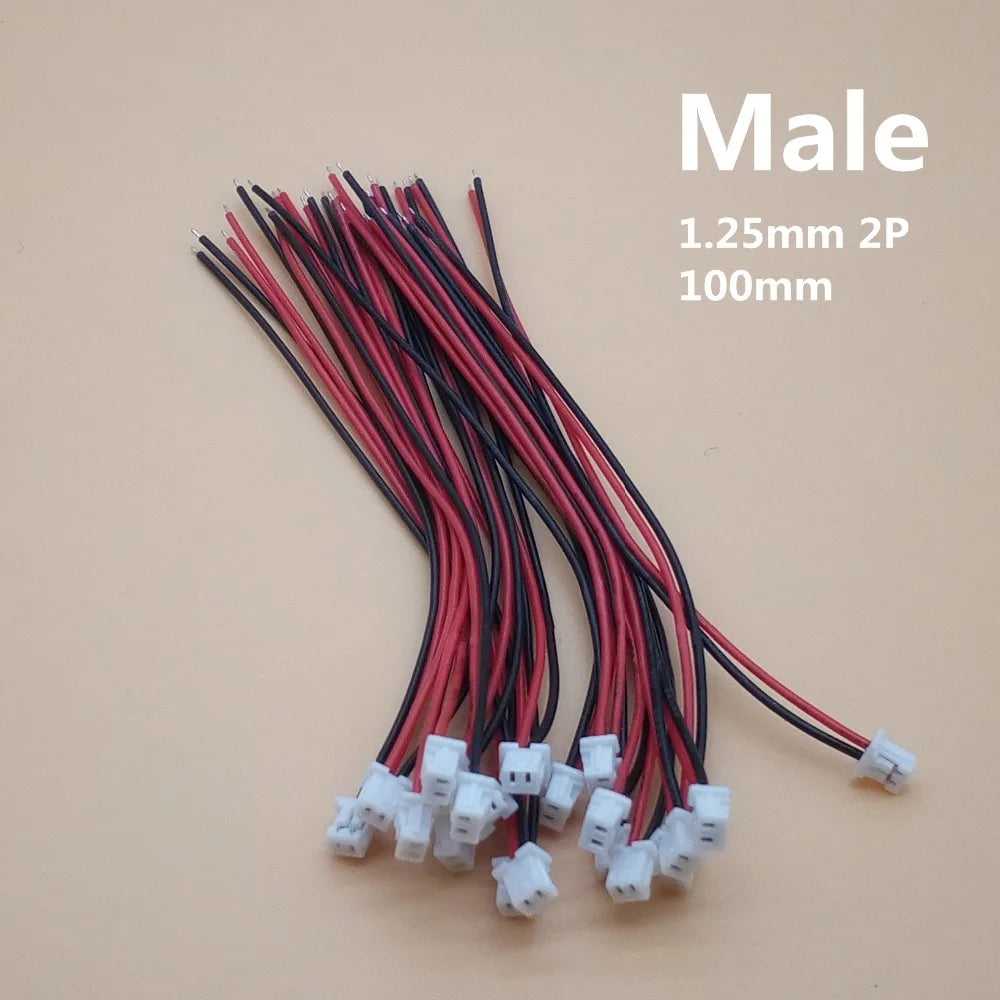 20 Sets/Lot Micro JST 1.25MM 2-Pin/3-Pin/4-Pin Male & Female Connector Plug with Wires Cables LED Strip Connectors Peaceful Pleasures Health and Wellness