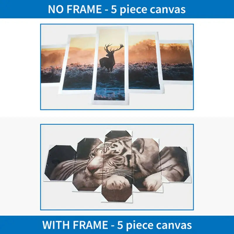 Wall Art Home Decor Framework Canvas Pictures 5 Pieces Paintings HD Prints Living Room Custom Made Poster PENGDA Peaceful Pleasures Health and Wellness