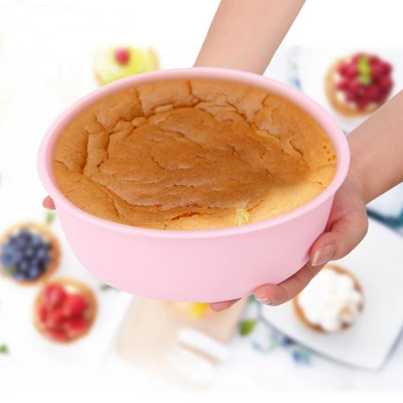 3pc/set Round Shaped Cake Mold Silicone Baking Mold Muffin Cases Cupcake Liner Baking Mold Cakes Bakeware Mould High-Quality Peaceful Pleasures Health and Wellness