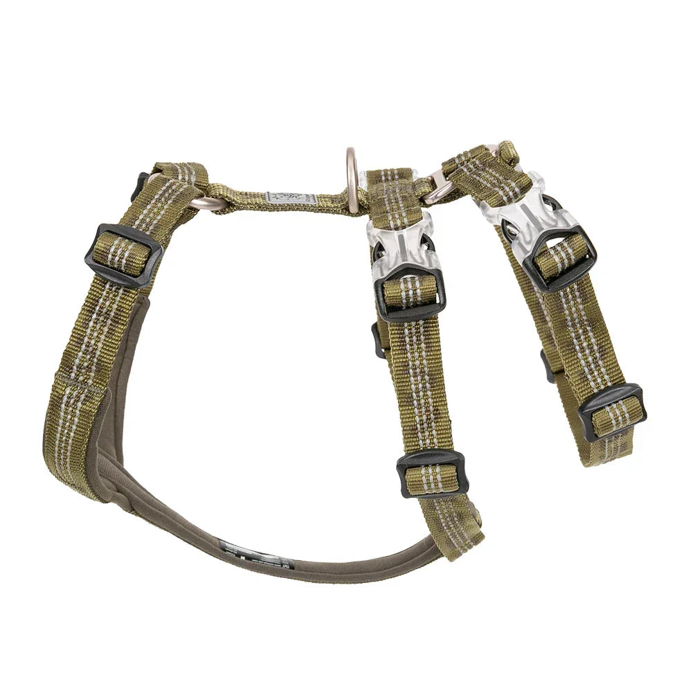 TRUELOVE Pet Best Double H Trail Runner No-Pull Dog Harness 3M Reflective with Premium Material Small Medium Large Dogs YH1804 Peaceful Pleasures Health and Wellness Army Green S Russian Federation