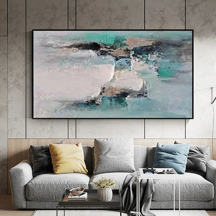 Oil Painting On Canvas Handmade Abstract Home Decor Salon Art Hanging Poster Living Room Bedroom Restaurant Sofa Interior Mural Peaceful Pleasures Health and Wellness