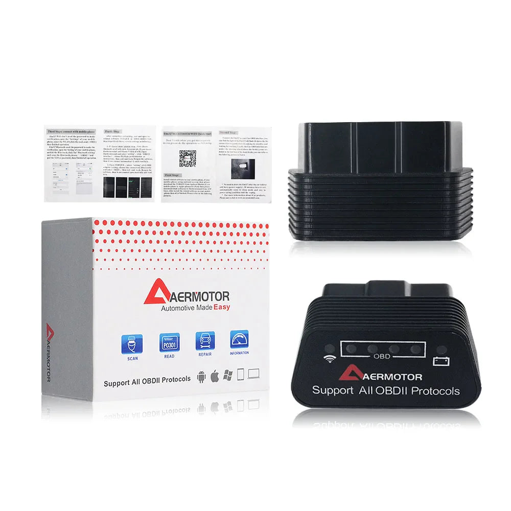 ELM327 OBD2 Bluetooth & WiFi Car Diagnostic Scanner V1.5