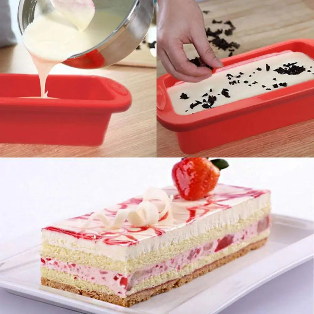 11-Piece Silicone Baking Set – Silicone Mat, Toast Mold, Egg Beater, Measuring Cup, Scraper & More