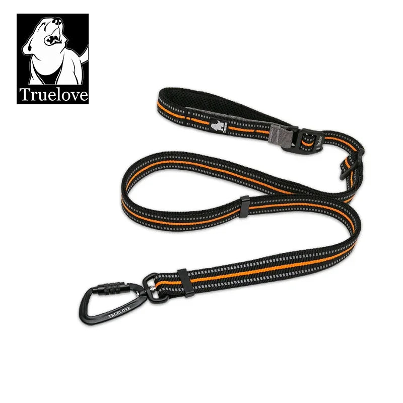 Truelove Hands-Free Reflective Dog Leash with Carabiner TLL2671 Dog Leashes Peaceful Pleasures Health and Wellness