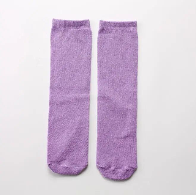 28 cm Children's socks wholesale infant kids girl cartoon toddler baby socks cotton 2 to 10 Year kids socks Peaceful Pleasures Health and Wellness Purple Socks 2 To 10 Year
