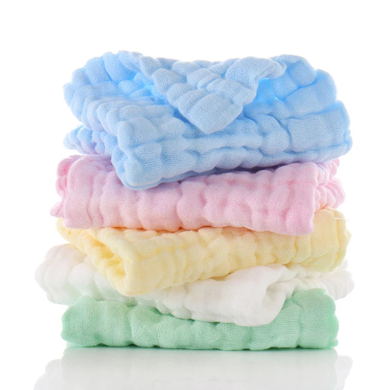 6-Layer Muslin Cotton Baby Wash Cloths – Soft & Absorbent