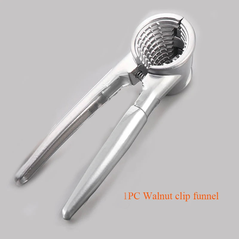Zinc Alloy Nutcracker Sheller Crack Almond Walnut Pecan Hazelnut Filbert Nut Kitchen Nut Sheller Clip Tool Clamp Plier Cracker Peaceful Pleasures Health and Wellness C