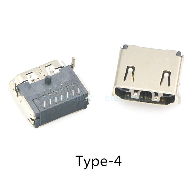 5pcs HDMI HD Interface Connector SMD 19 Pin 19P Vertical Right Angle HDMI Socket Surface Mound PCB Receptacle Peaceful Pleasures Health and Wellness