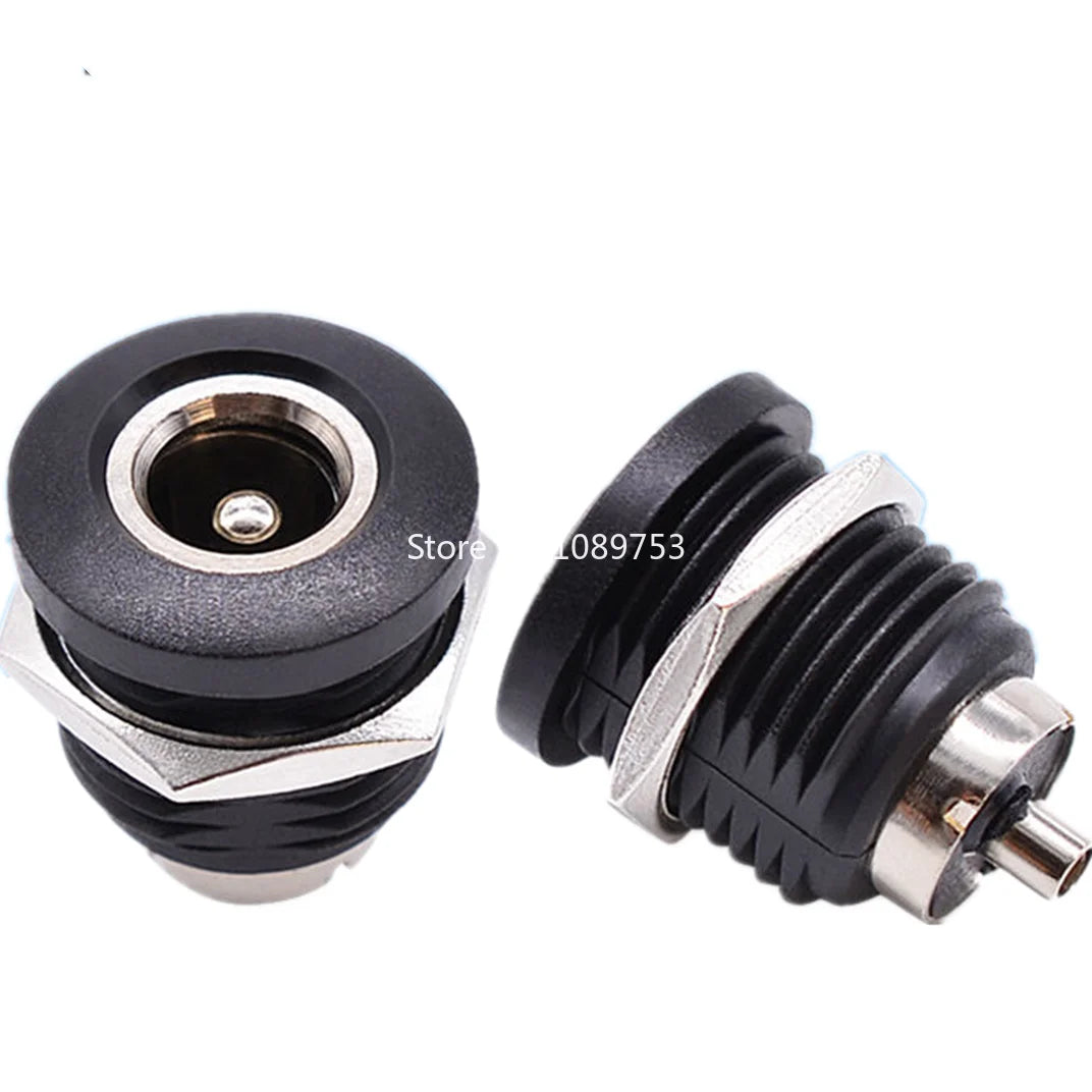10Pcs DC Large Current Charging Jack 5.5x2.5mm / 5.5x2.1mm Female Panel Mount Connector 5.5x2.5/2.1mm Socket Connector Peaceful Pleasures Health and Wellness 5.5X2.5MM-10PCS