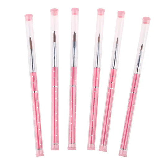 Kolinsky Sable Nail Art Brush – Metal Handle UV Gel & Acrylic Nail Art Brush Oasis Select