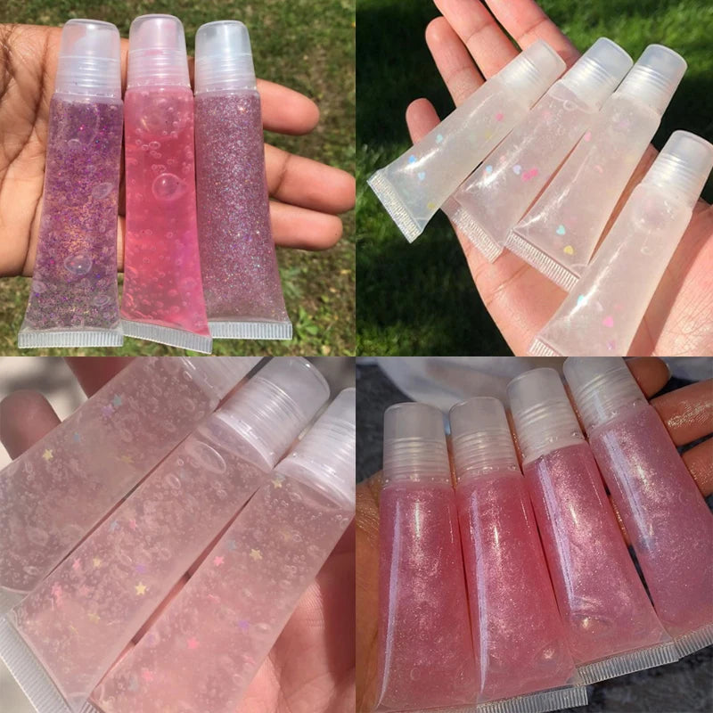 Empty Lip Gloss Tubes with Syringe Clear Soft Lip Gloss Container Refillable Lipgloss Tubes for DIY Cosmetic Makeup Peaceful Pleasures Health and Wellness