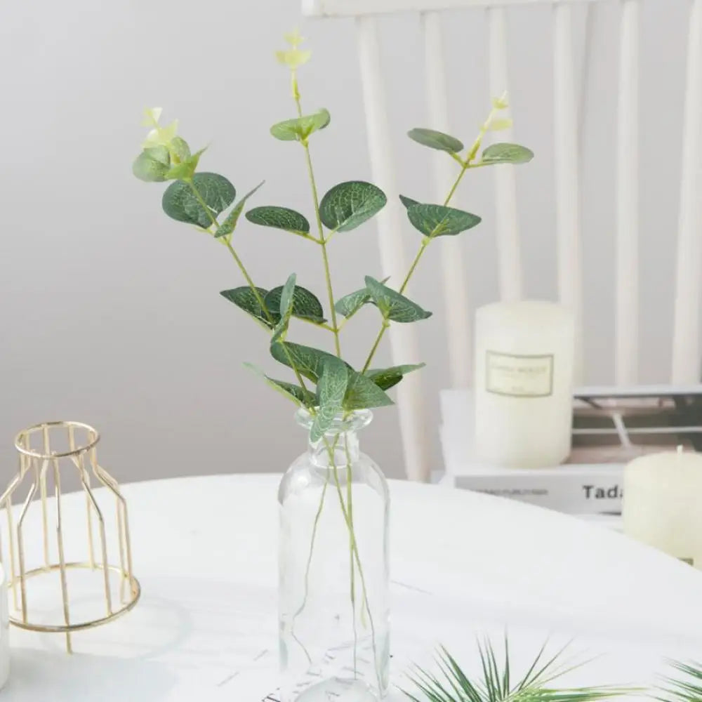Artificial Eucalyptus Stems – Silk Faux Leaves for Home & Wedding