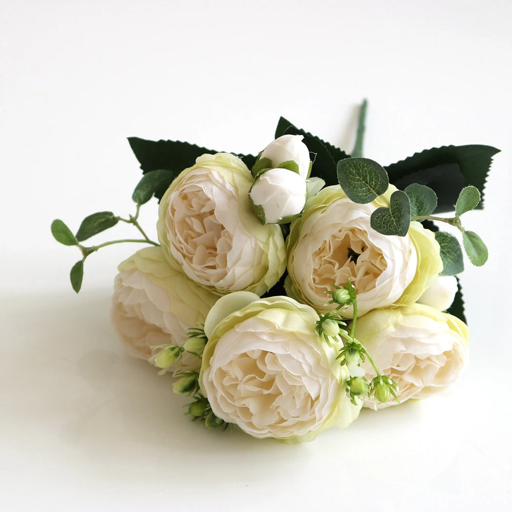 30cm Silk Peony Artificial Roses | Wedding & Home Decor