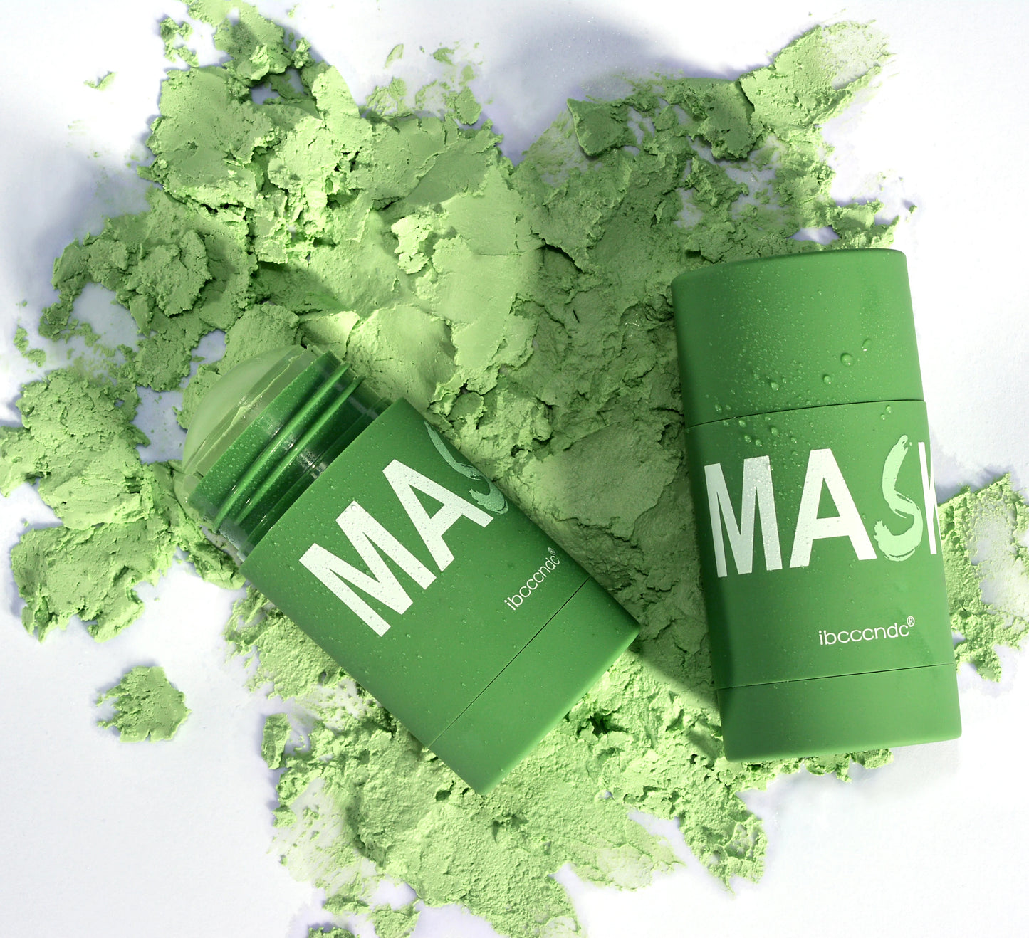 IBCCCNDC Face Mask Green Tea Clay Oil Control Deep Cleaning Blackhead Remover Purifying Shrinks Pores Nourishing Acne Treatment Peaceful Pleasures Health and Wellness