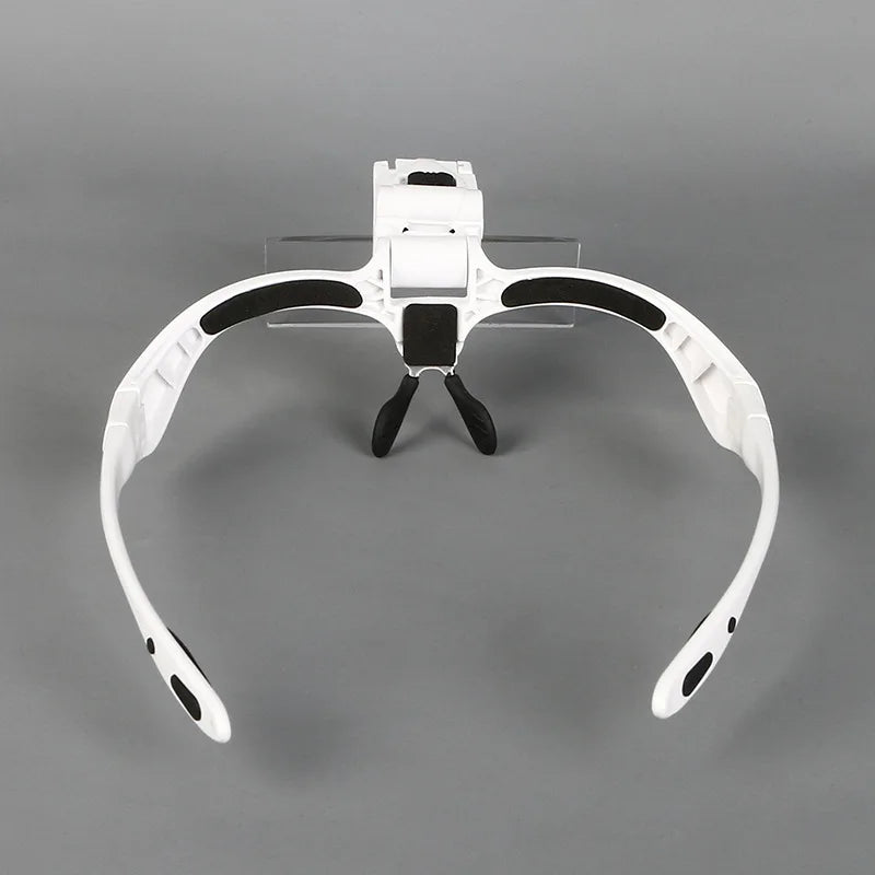 Headband LED Magnifier 1.0X, 1.5X, 2.0X, 2.5X, 3.5X Magnifying Glass With LED Light Portable Backlit Magnifier Jewelry Loupe Peaceful Pleasures Health and Wellness
