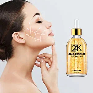 ENVISHA 24K Gold Face Serum – Hyaluronic Acid, Collagen & Anti-Aging 100ml Face Serum Peaceful Pleasures Health and Wellness