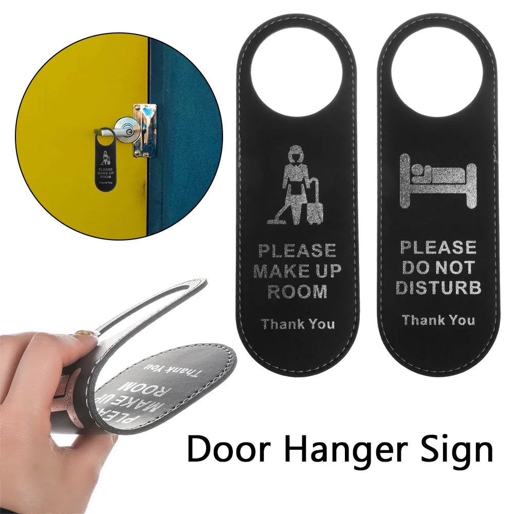 Double-Sided Door Hanger Sign – Do Not Disturb & Make Up Room