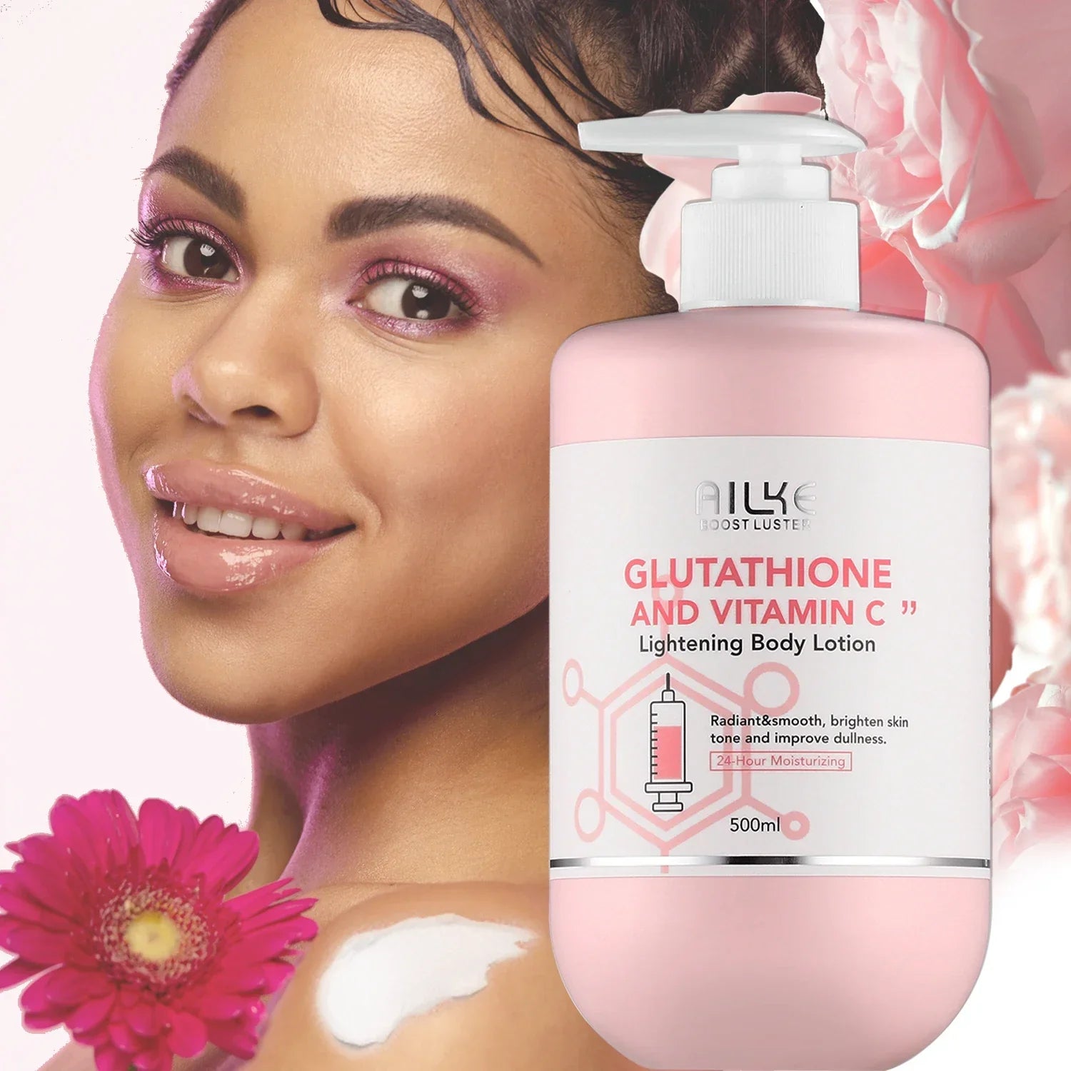 AILKE Vitamin C & Glutathione Brightening Body Lotion 500ml Peaceful Pleasures Health and Wellness
