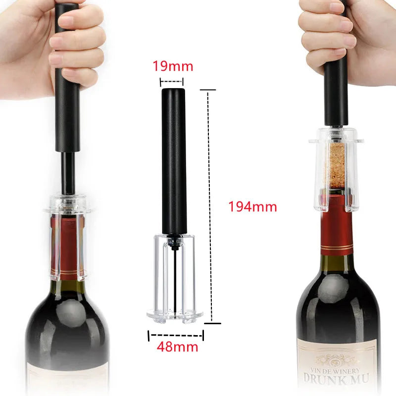1 Pcs Air Pump Wine Bottle Opener Stainless Steel Pin Type Bottle Pumps abridor de vinho Kitchen Opening Tools Bar Accessories Peaceful Pleasures Health and Wellness