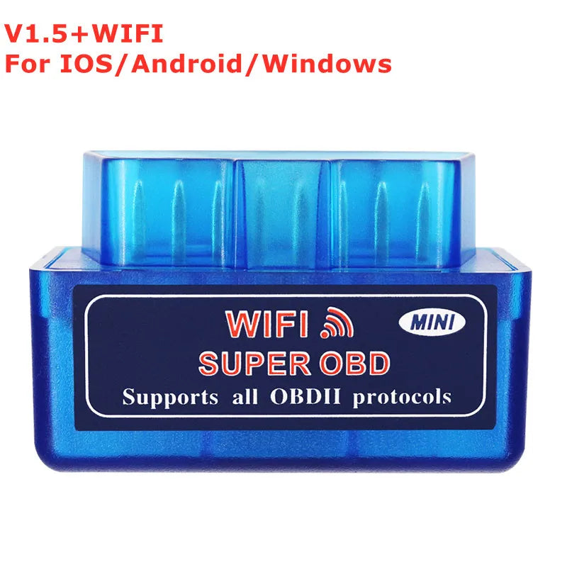 ELM327 V1.5 Bluetooth WiFi OBD2 Scanner – iOS, Android & PC