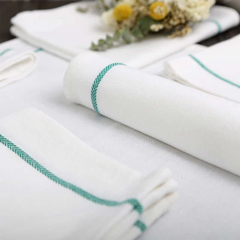 Cotton Kitchen Towels & Placemats Set of 4 – White 30x38cm