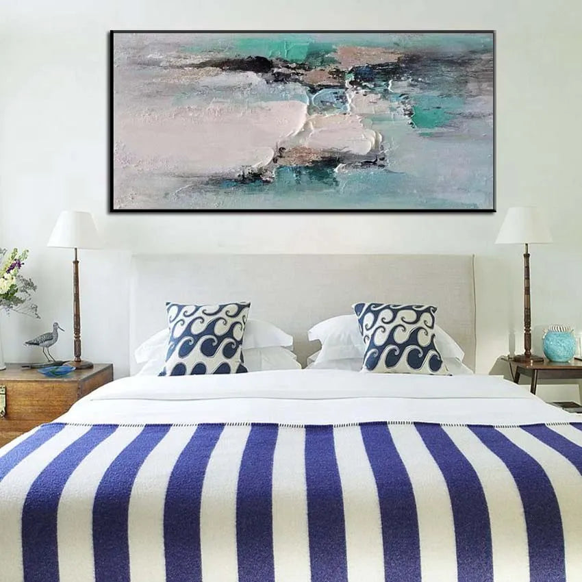 Oil Painting On Canvas Handmade Abstract Home Decor Salon Art Hanging Poster Living Room Bedroom Restaurant Sofa Interior Mural Peaceful Pleasures Health and Wellness