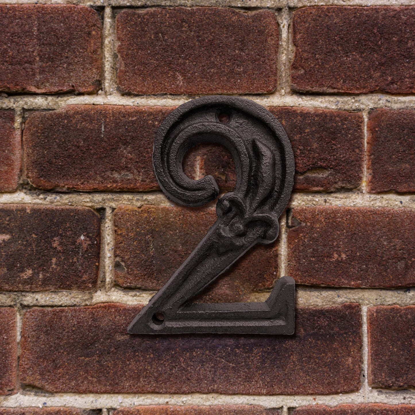 Unique House Number Cast Iron Metal Antique Doorplate Address Numbers Apartment Street Address Plaque Decor Attractive Peaceful Pleasures Health and Wellness