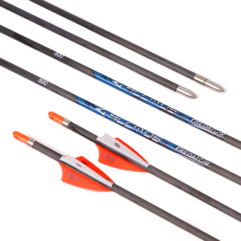 6 ID4 Finished Carbon Arrows Spine 200 250 300 350 400 500 600 700