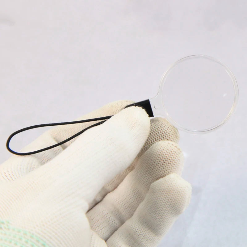 2 pcs Mobile Phone Lanyard Magnifying Glass Small Hanging Type Reading Newspaper Portable Magnifying Glass Magnifier Peaceful Pleasures Health and Wellness