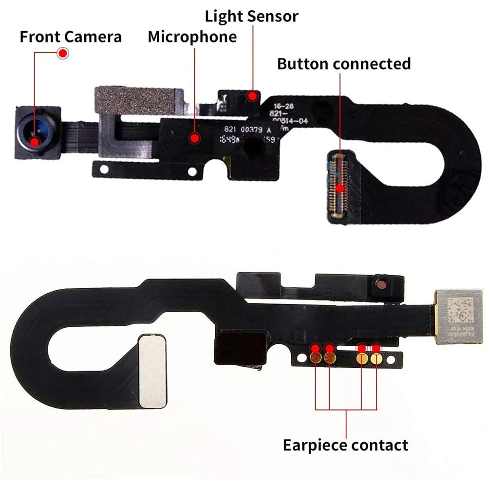 Front Camera Flex Cable for iPhone 7, 8 & 8 Plus | Sensor & Mic